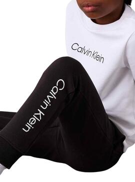 Pantaloni Calvin Klein Institutional Logo neri