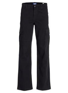 Pantaloni Jack and Jones Kane neri per bambino