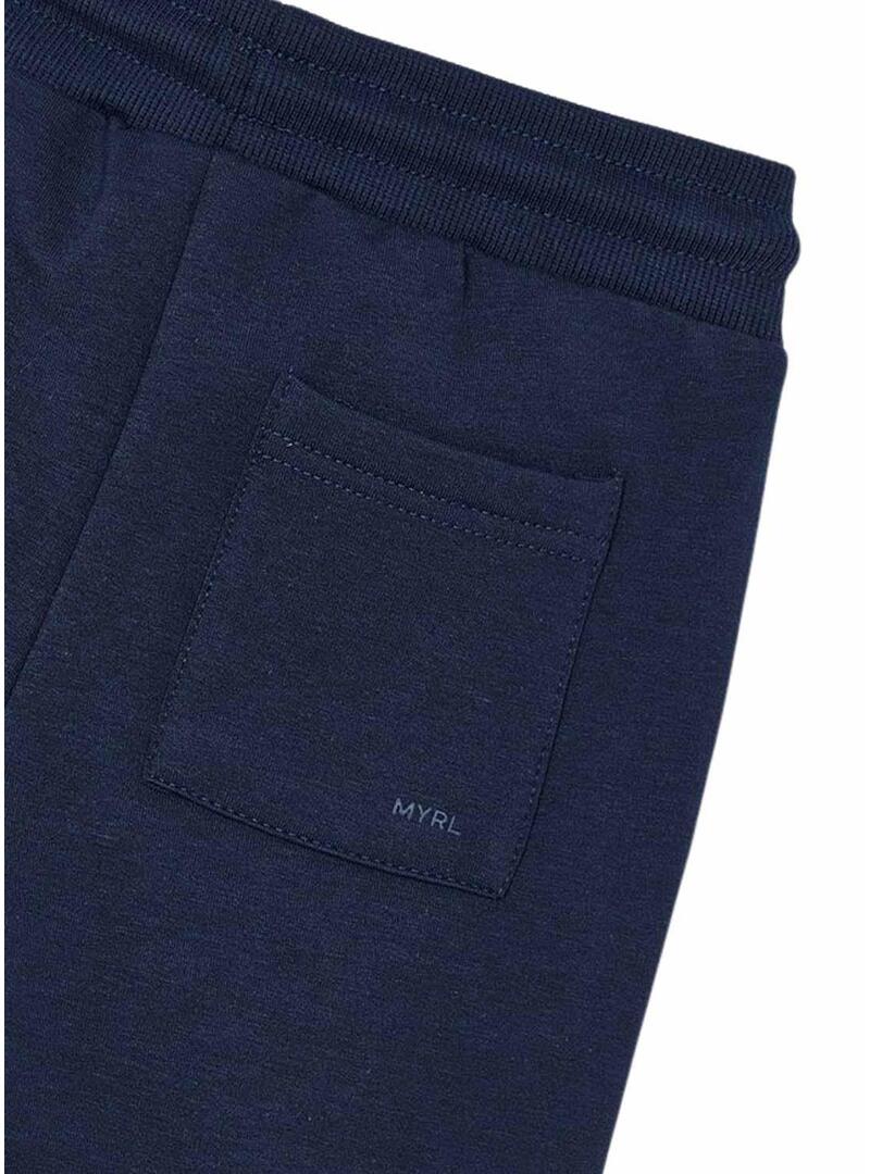 Pantaloni sportivi basic Mayoral blu navy per bambino