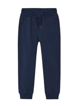 Pantaloni sportivi basic Mayoral blu navy per bambino