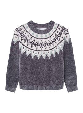 Maglia Pepe Jeans Wallace grigia per bambina