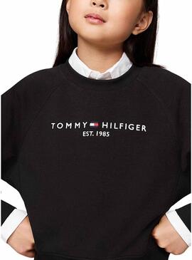 Tuta Tommy Hilfiger Basic nera per bambina