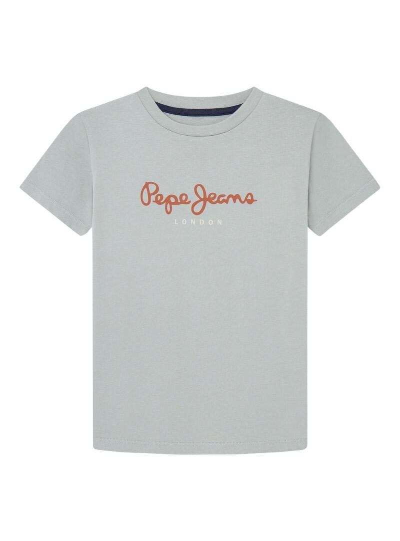 Maglietta Pepe Jeans New Art turchese per bambino