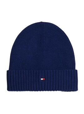 Berretto Tommy Hilfiger Small Flag blu navy