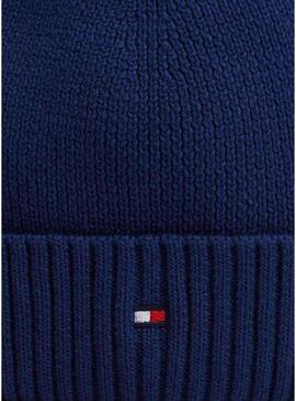 Berretto Tommy Hilfiger Small Flag blu navy