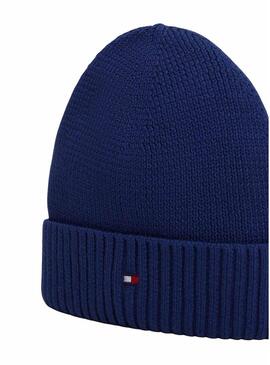 Berretto Tommy Hilfiger Small Flag blu navy