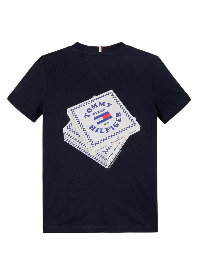 Maglietta Tommy Hilfiger Fun blu scuro per bambino