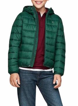 Giacca imbottita Tommy Hilfiger verde per bambino