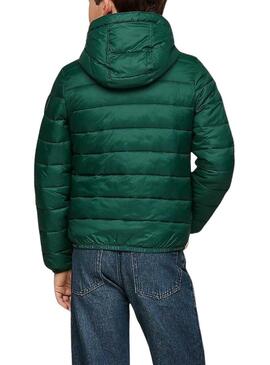 Giacca imbottita Tommy Hilfiger verde per bambino