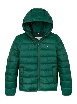 Giacca imbottita Tommy Hilfiger verde per bambino