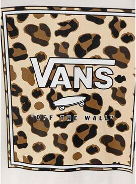 T-shirt Vans Felidae con stampa animale per bambina