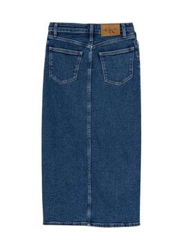 Gonna Calvin Klein Jeans Auth City in denim per bambina