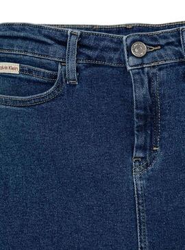 Gonna Calvin Klein Jeans Auth City in denim per bambina