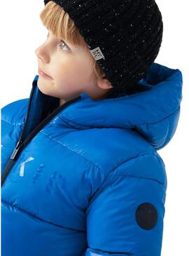 Cappotto brillante blu Mayoral per bambino