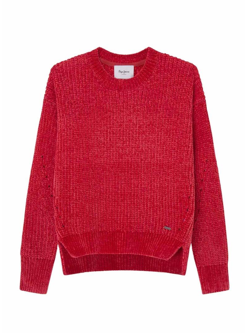 Maglia Pepe Jeans Willow rossa per bambina