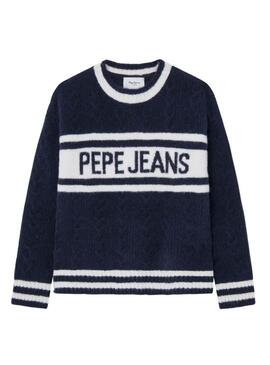 Maglia Pepe Jeans Wrenley blu navy per ragazza