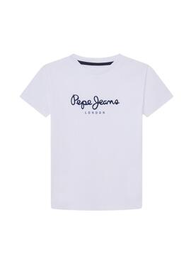 Maglietta Pepe Jeans New Art bianca per bambino