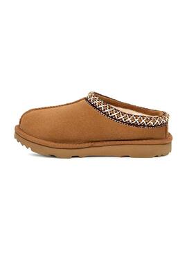 Pantofole UGG Tasman marroni per bambina e bambino