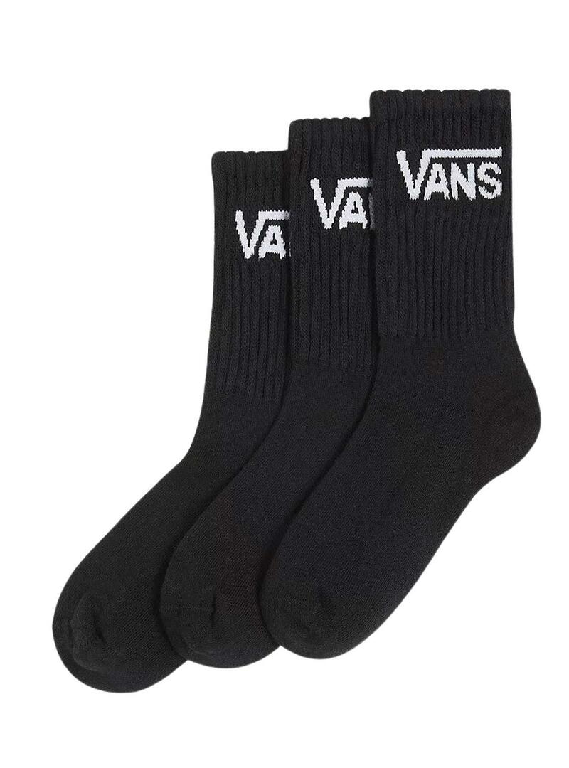 Calzini Vans Crew basic neri per bambino e bambina