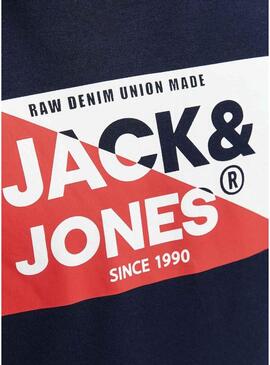 Maglietta Jack and Jones Nolan lunga blu per bambino