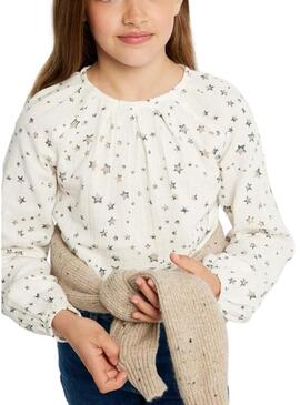 Blusa Mayoral stampata con stelle per bambina