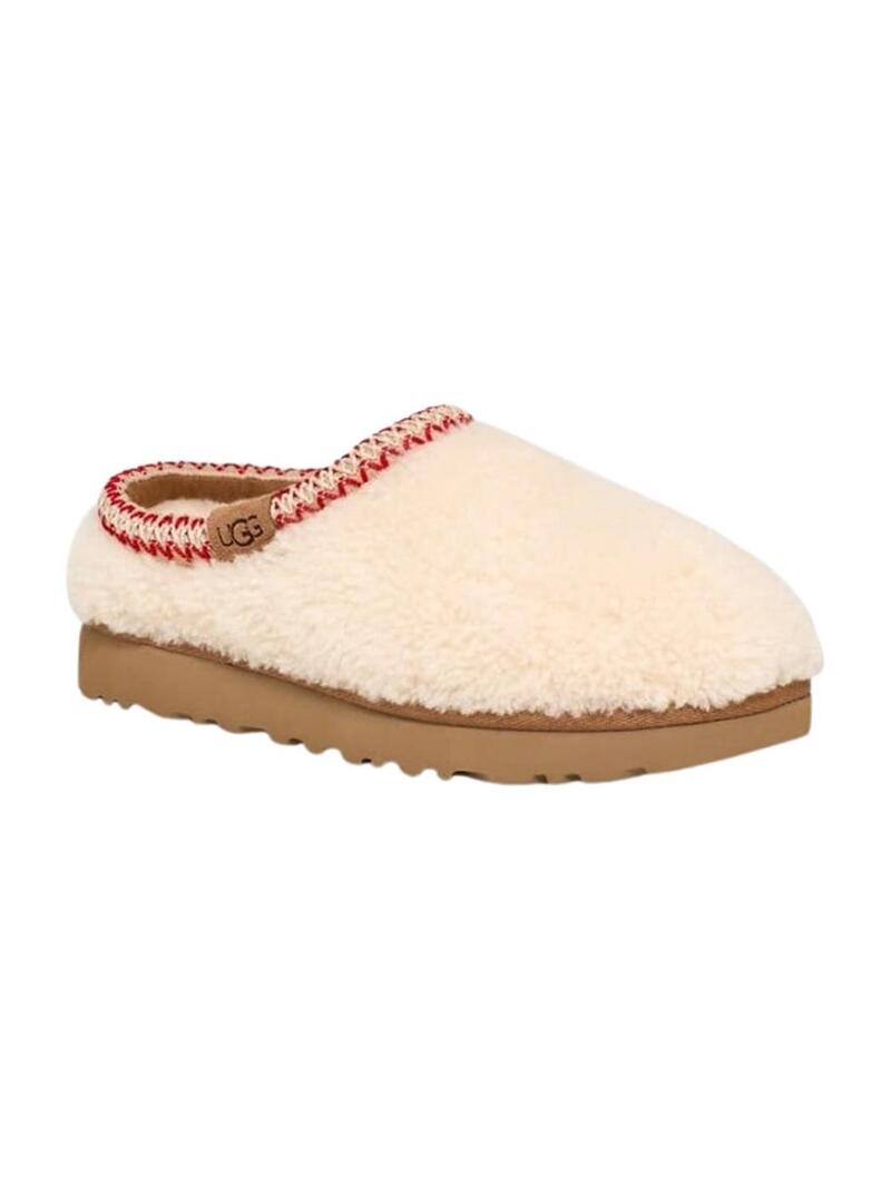 Sneakers UGG Tasman Maxy Curly beige per donna