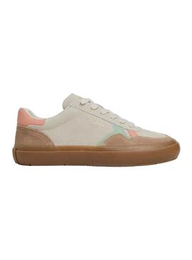 Sneakers Pepe Jeans Travis retro bianche per donna