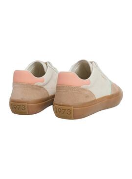 Sneakers Pepe Jeans Travis retro bianche per donna