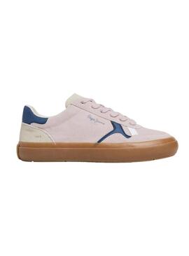 Scarpe da ginnastica Pepe Jeans Travis retro rosa per donna