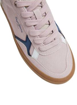 Scarpe da ginnastica Pepe Jeans Travis retro rosa per donna