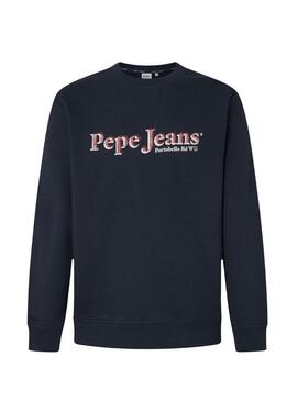 Felpa Pepe Jeans Somers Crew blu marino per uomo