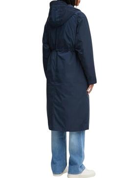 Parka Tommy Jeans 2 in 1 Tecnica blu per donna