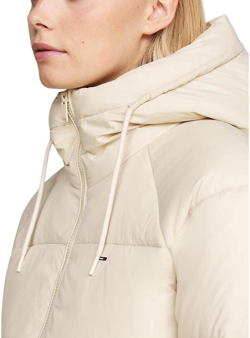 Giacca imbottita Tommy Jeans Vail beige per donna