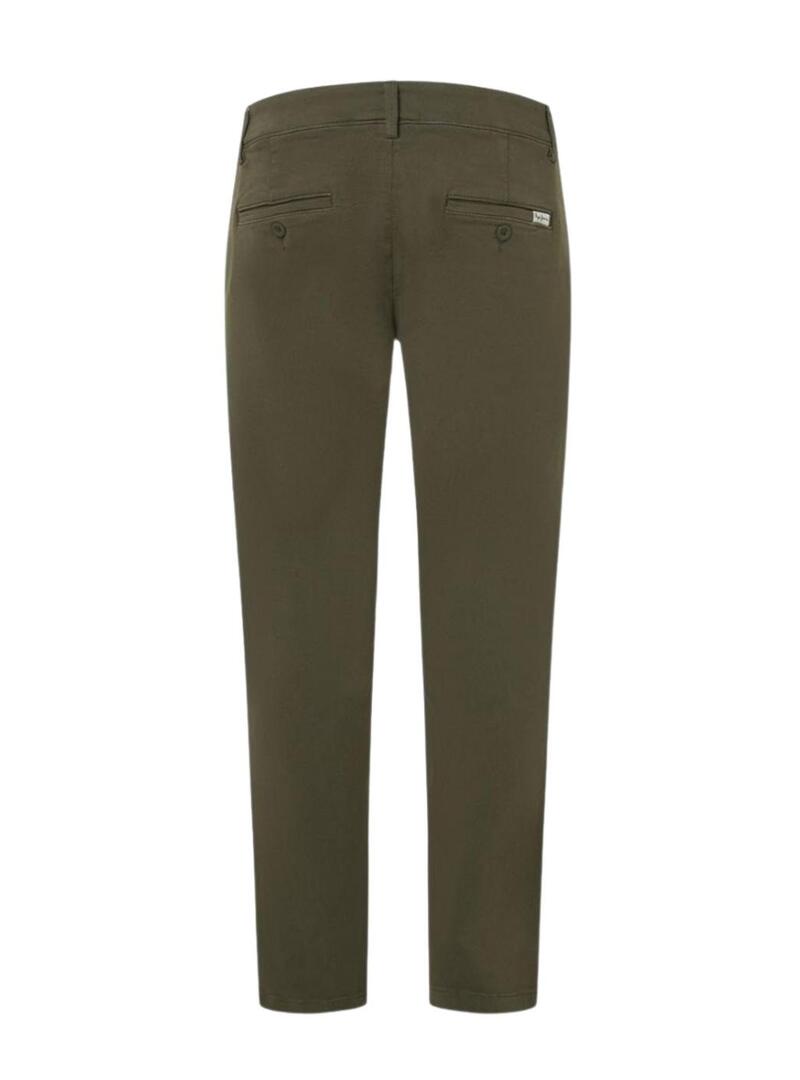 Pantaloni chino Pepe Jeans Gymdigo verde per uomini