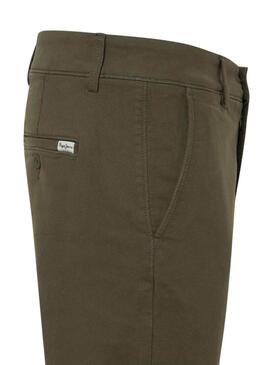 Pantaloni chino Pepe Jeans Gymdigo verde per uomini