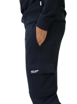 Pantaloni jogger Pepe Jeans Sam blu navy per uomo