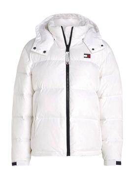 Piumino Tommy Jeans Alaska bianco per donna