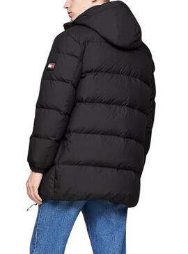 Parka Tommy Jeans Essential nera per uomo