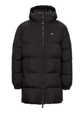 Parka Tommy Jeans Essential nera per uomo