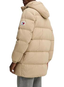 Parka Tommy Jeans Essential beige per uomo