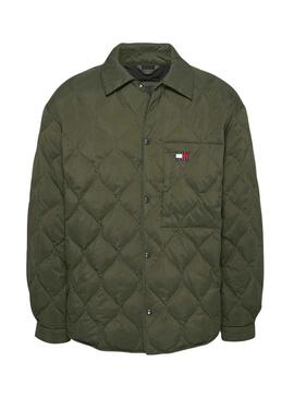 Giacca Tommy Jeans imbottita verde per uomo