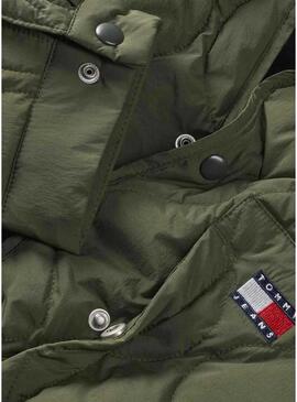 Giacca Tommy Jeans imbottita verde per uomo