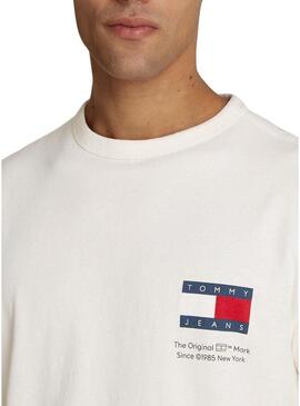 T-shirt Tommy Jeans Fun Novelty bianco per uomo