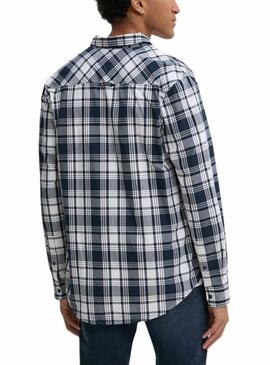 Camicia Tommy Jeans Poplin a quadri per uomo