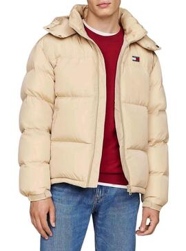 Piumino Tommy Jeans Alaska beige per uomo