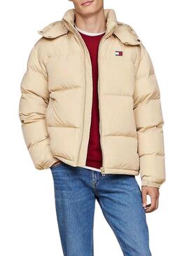 Piumino Tommy Jeans Alaska beige per uomo