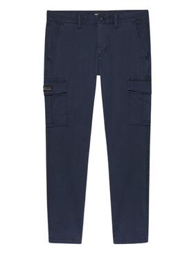 Pantaloni Tommy Jeans Austin cargo blu navy per uomo