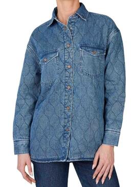 Sopra camicia Pepe Jeans denim per donne