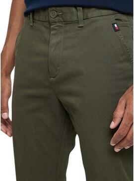 Pantaloni Tommy Jeans Austin verde chino per uomo