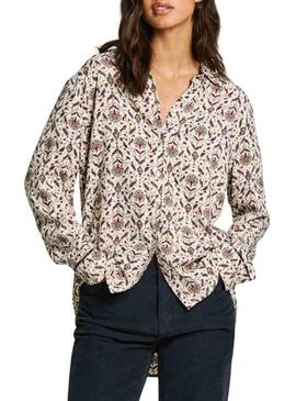 Camicia Pepe Jeans Passion beige per donna